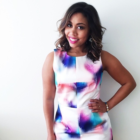 REDUCED Spray Printed Dress **New, w/Tags**