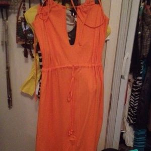 Beautiful versatile dress tangerine. NWOT