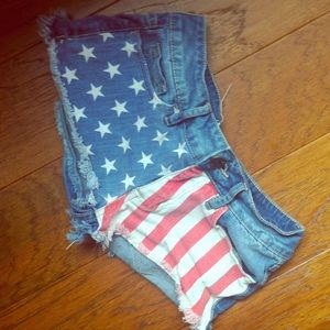 American flag 4th of July shorts USA