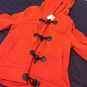 ❌SOLD❌ Orange-Red papaya hooded jacket