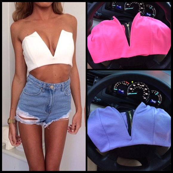Deep V Crop Brand New