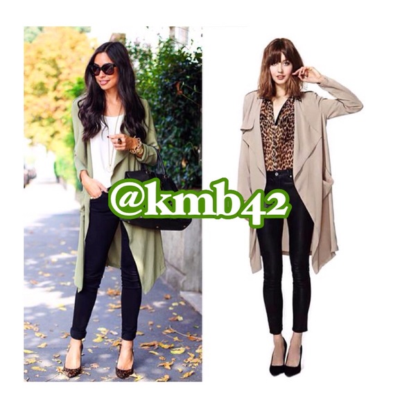 Jackets & Blazers - 2015 Trend: Khaki Trench Coat