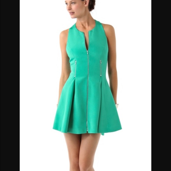 Dion Lee Green Zip Waist Dress
