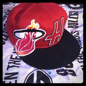 Miami heat flat bill
