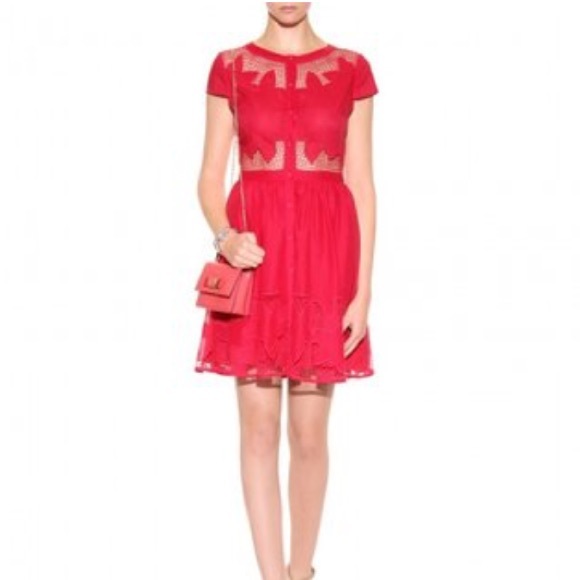 Alice + Olivia PAPINA DRESS WITH CUT-OUT DETAIL