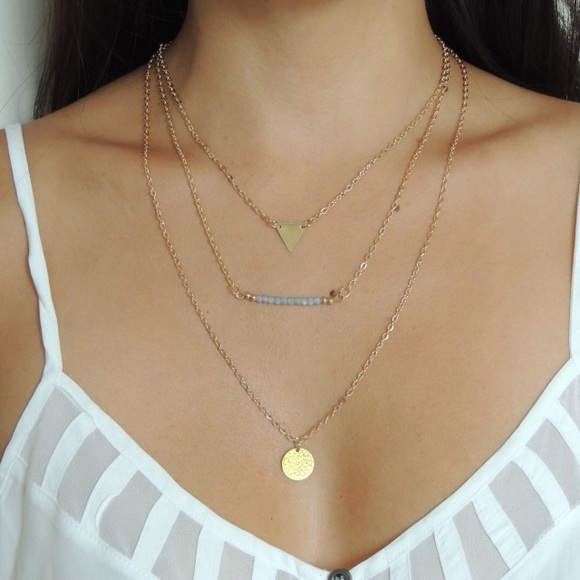 Urban Outfitters Jewelry - layered gold tone necklace