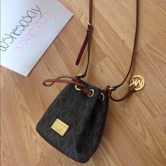 Michael Kors small drawstring hand bag
