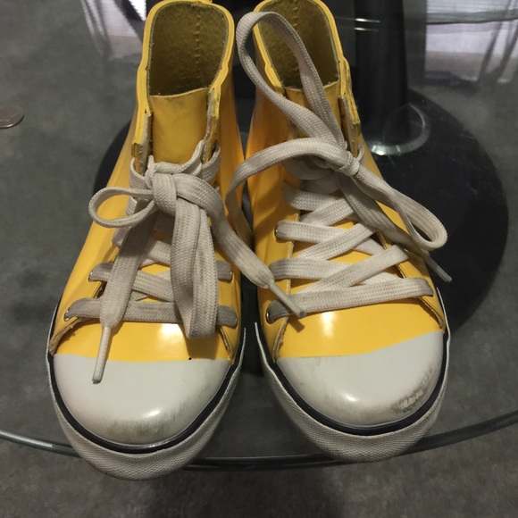 Ralph Lauren yellow rain shoes