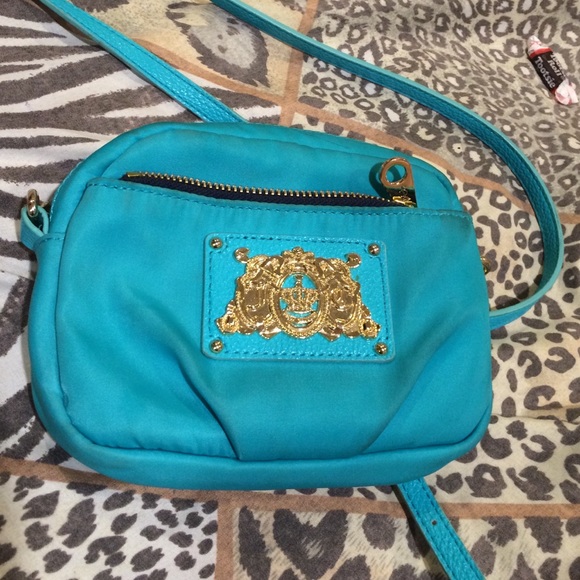 Juicy couture turquoise cross body