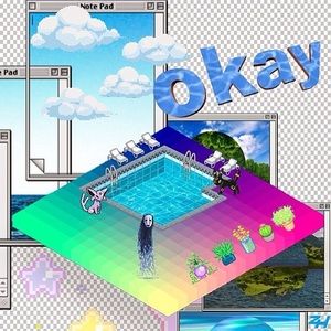 Black Sad Face Tee + Anime Eyes Crop Top