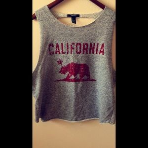 California fleece muscle tee.