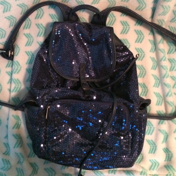 Back pack , royal blue sparkle