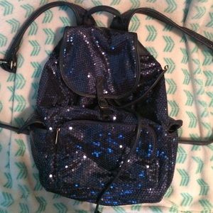 Back pack , royal blue sparkle