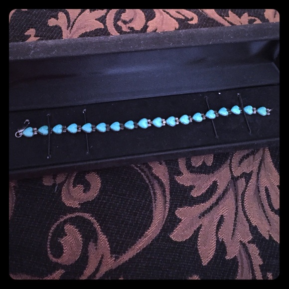 BUNDLE – Turquoise heart bracelet & ring