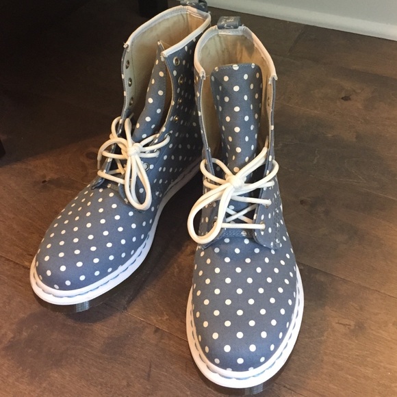 Polka Dot Doc Marten Combat Boots
