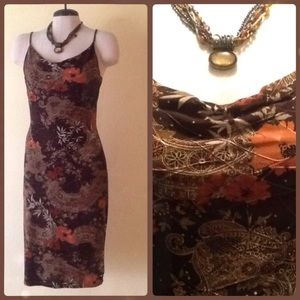 2/$10 Brown Flowery Dress