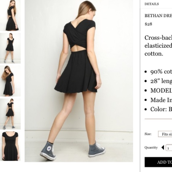 BLACK BETHAN DRESS