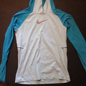 Blue nike Dri fit running jacket