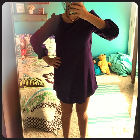 Tobi Purple Long Sleeve Dress