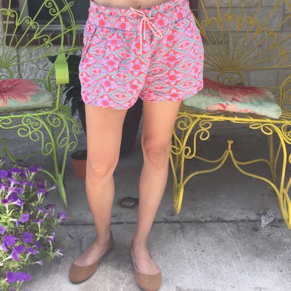 Kiera multicolored challis shorts