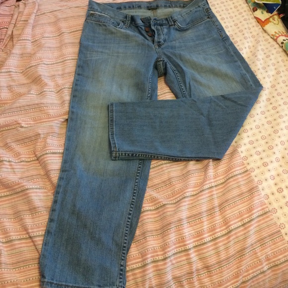 Eddie Bauer Boyfriend Relaxed Leg crop denim