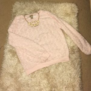 Pink Fuzzy Sweater