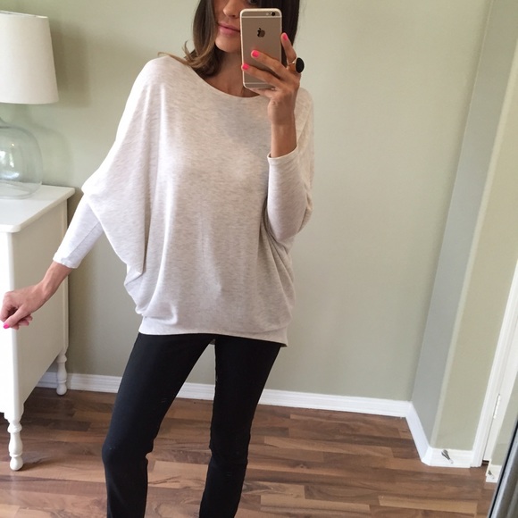 Sold • Oatmeal Dolman Sweater Top - Picture 4 of 4