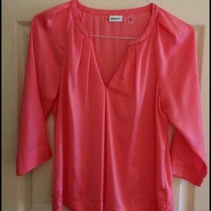 Silk salmon blouse