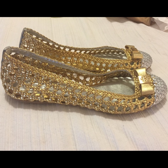 Tory Burch Carlyle Flat Gold/Silver Two-Toned