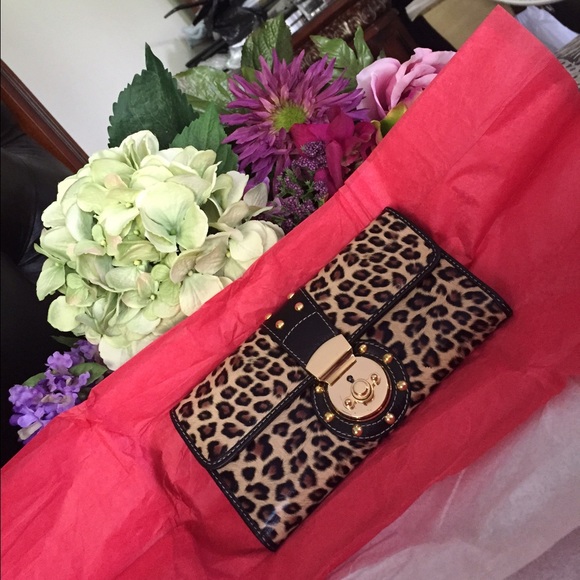 Brown print wallet - Picture 2 of 3