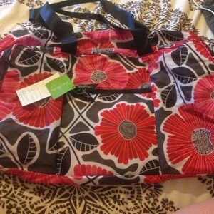 Vera Bradley Collapsible Duffel Bag Cherry Blossom