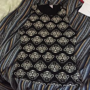 NEVER WORN Black&White Monkey Head Shirt