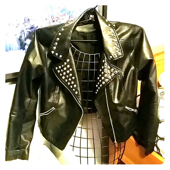 H&M faux leather jacket
