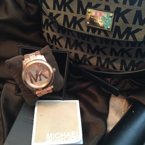 Rose gold watch