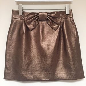 H&M Pleather Mini Skirt