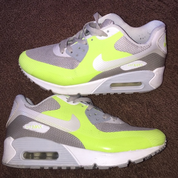 Air max neon yellow and Grey