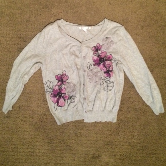 Grey Cropped Sweater (Lauren Conrad)