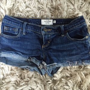 blue denim shorts