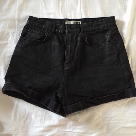Black high waisted shorts
