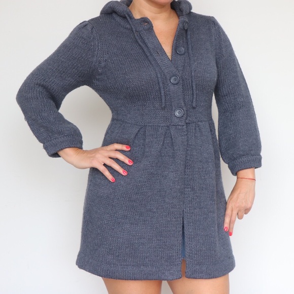 Blue gray empire sweater