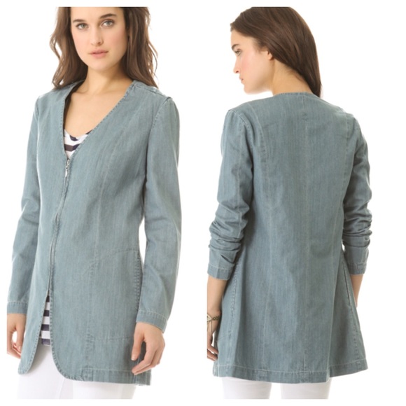 🚫SOLD🚫 BB Dakota Hawkins Denim Jacket Acid Wash - Picture 4 of 4