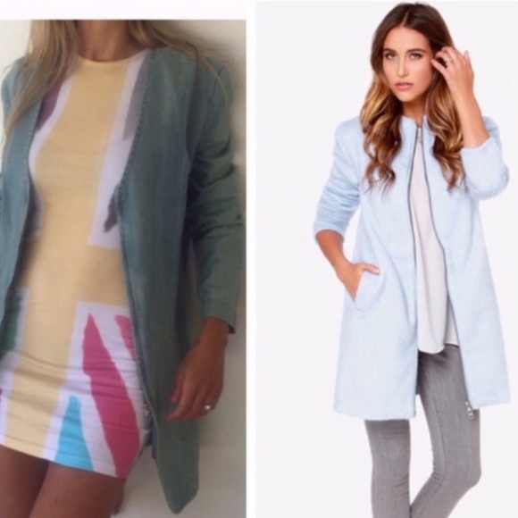 🚫SOLD🚫 BB Dakota Hawkins Denim Jacket Acid Wash - Picture 3 of 4