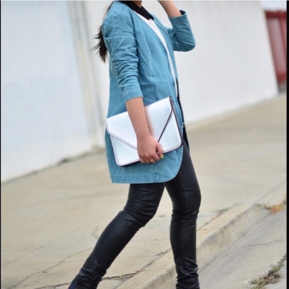 🚫SOLD🚫 BB Dakota Hawkins Denim Jacket Acid Wash - Picture 2 of 4