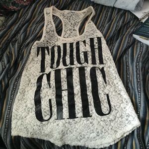 NEVER WORN Sheer Tank Top