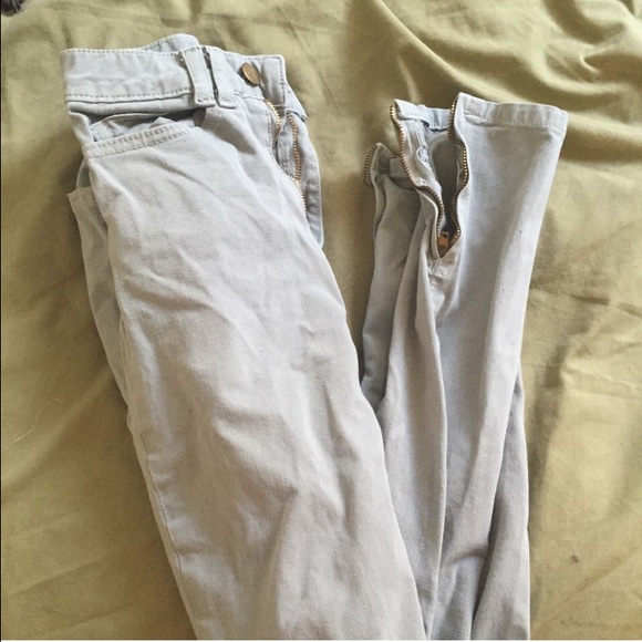 American apple side zipper pants