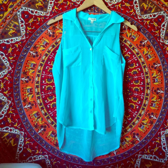 Chiffon sleeveless top