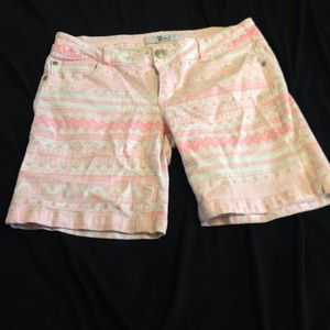 Pink pattern shorts