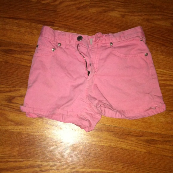 Plain pink shorts