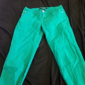 Turquoise pants