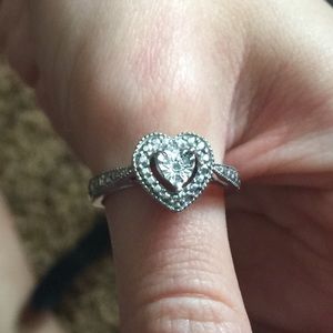 SV DIA HEART RING